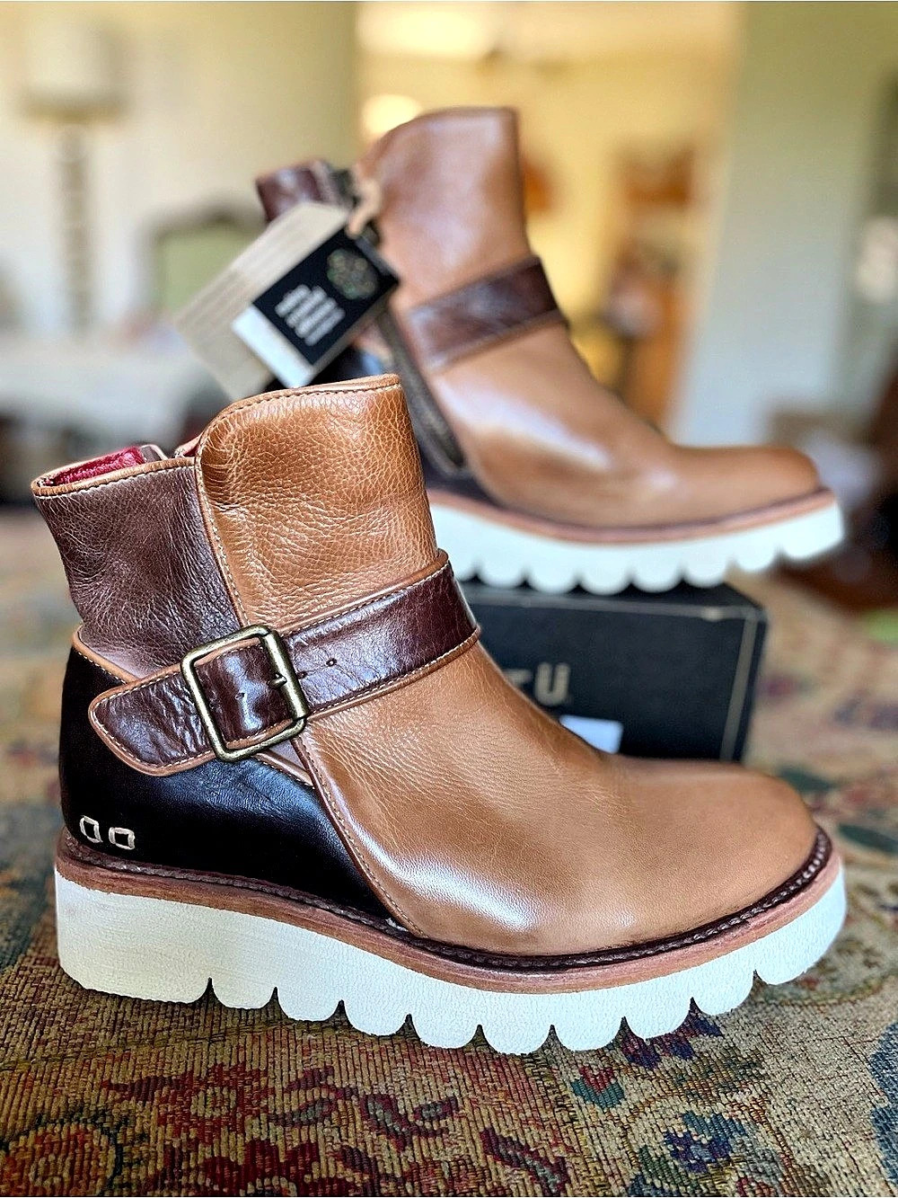 Bed Stu Nudge ii Cold Brew Rustic Ankle Boots